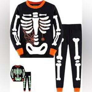 Carter's Black and Orange Glow Pajama Set